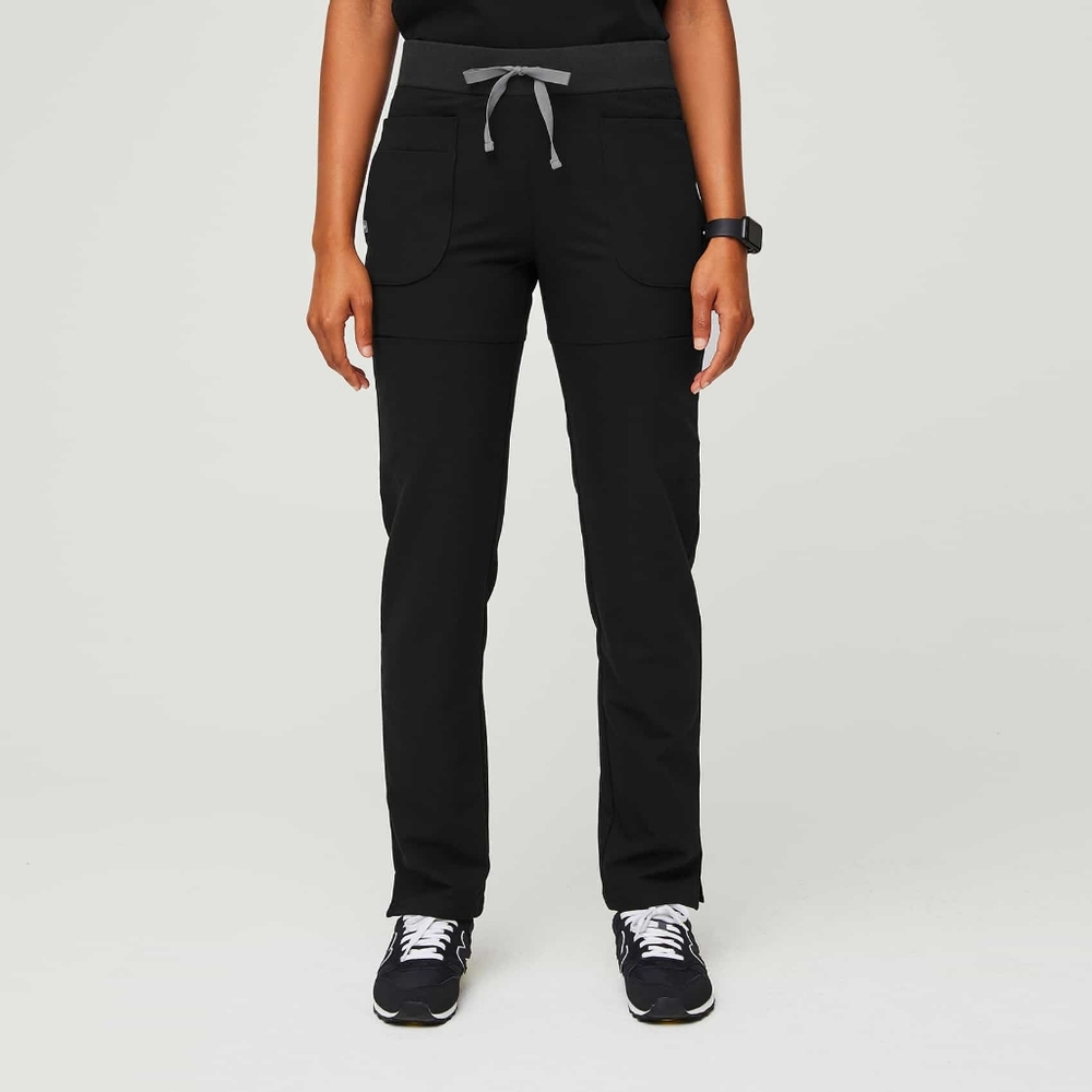 Figs Black Nepal Skinny Scrub Pants